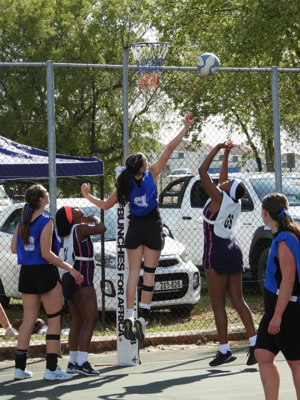 OCA Netball action